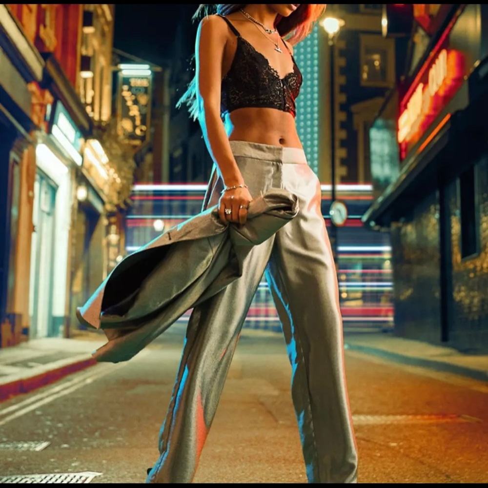 Y2K Silver Pants